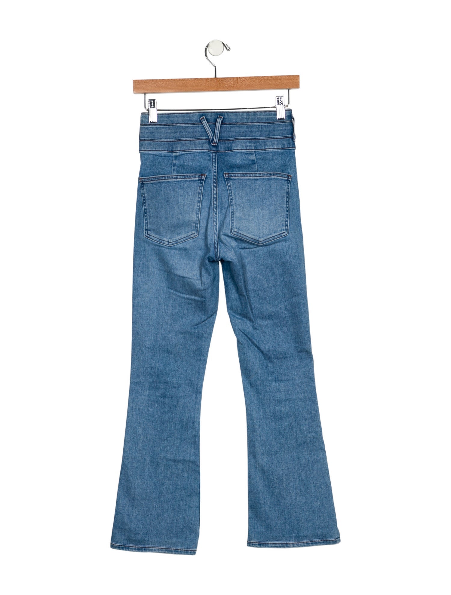 Veronica Beard Mid-Rise Straight Leg Jeans