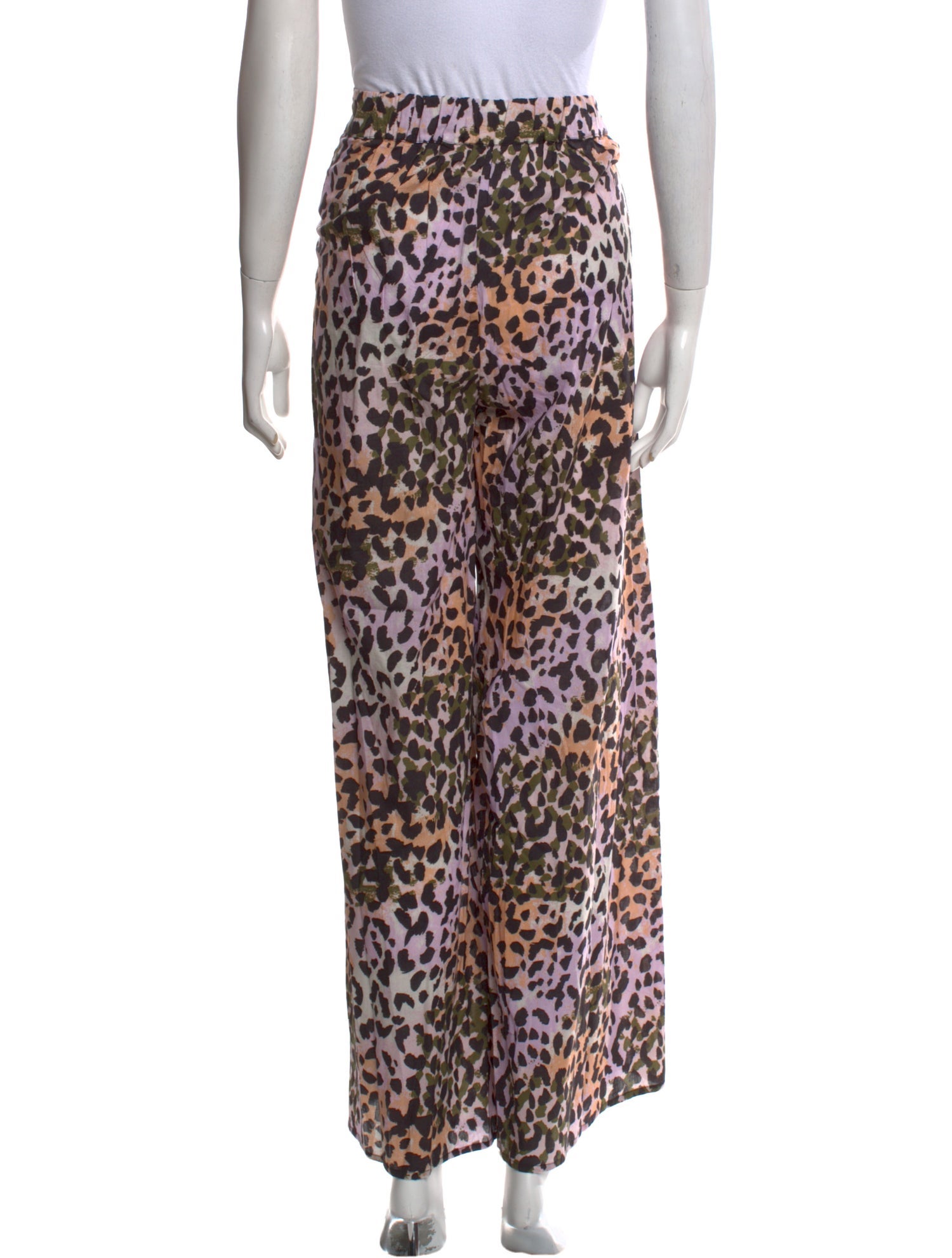 Veronica Beard Animal Print Wide Leg Pants