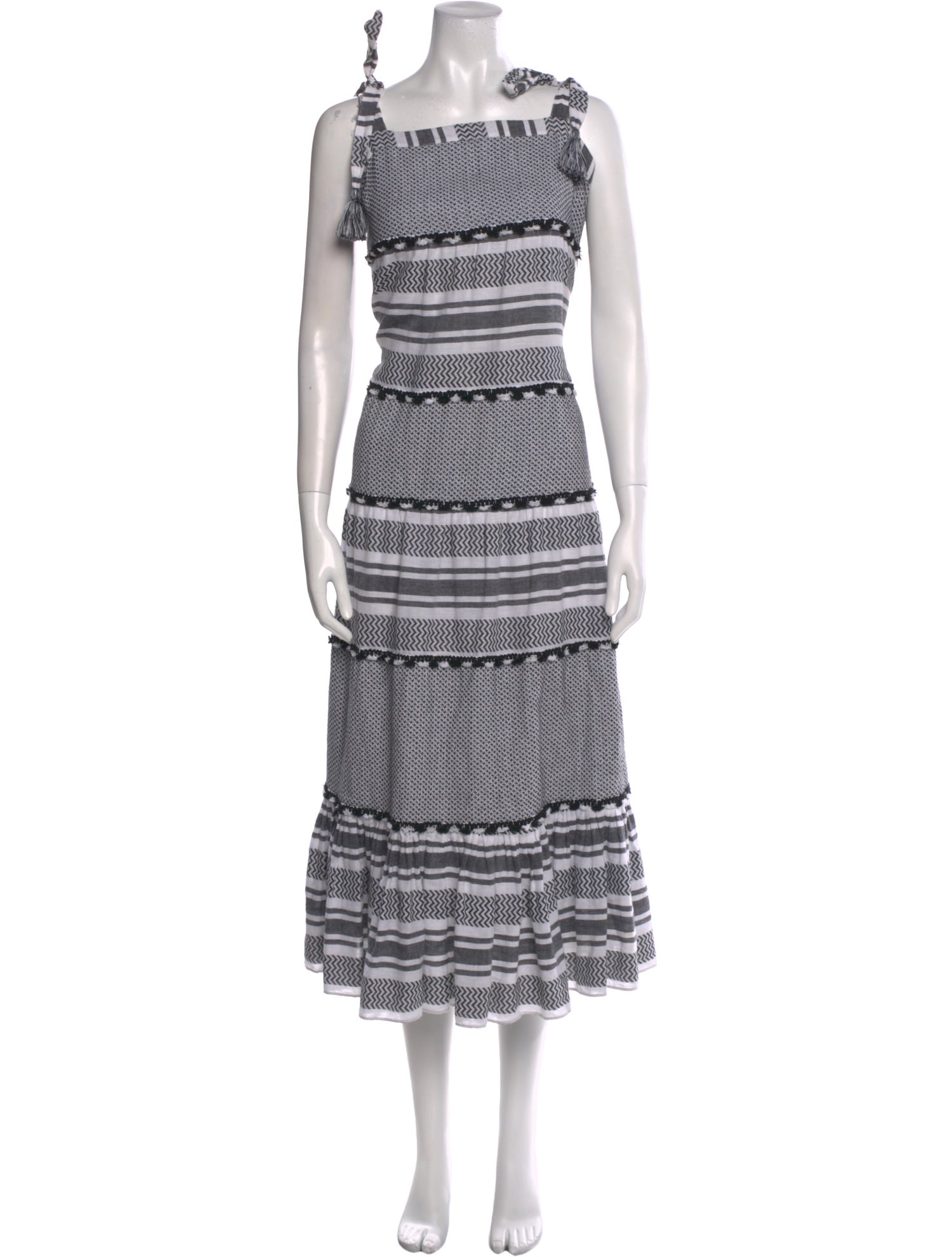 Veronica Beard Striped Long Dress