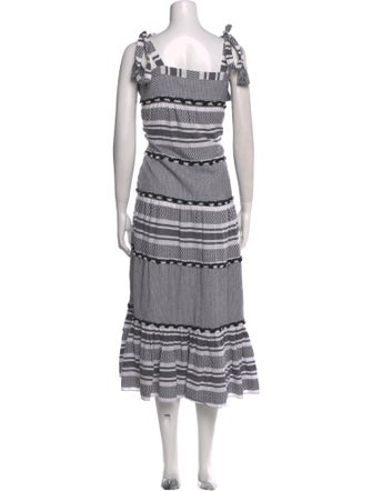 Veronica Beard Striped Long Dress