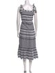 Veronica Beard Striped Long Dress