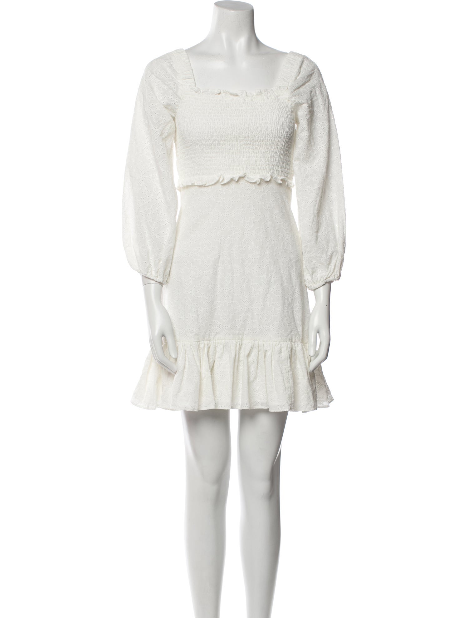 Veronica Beard Square Neckline Mini Dress