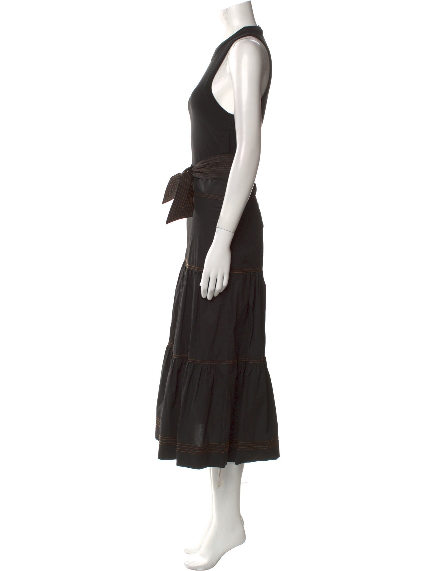 Veronica Beard Crew Neck Long Dress