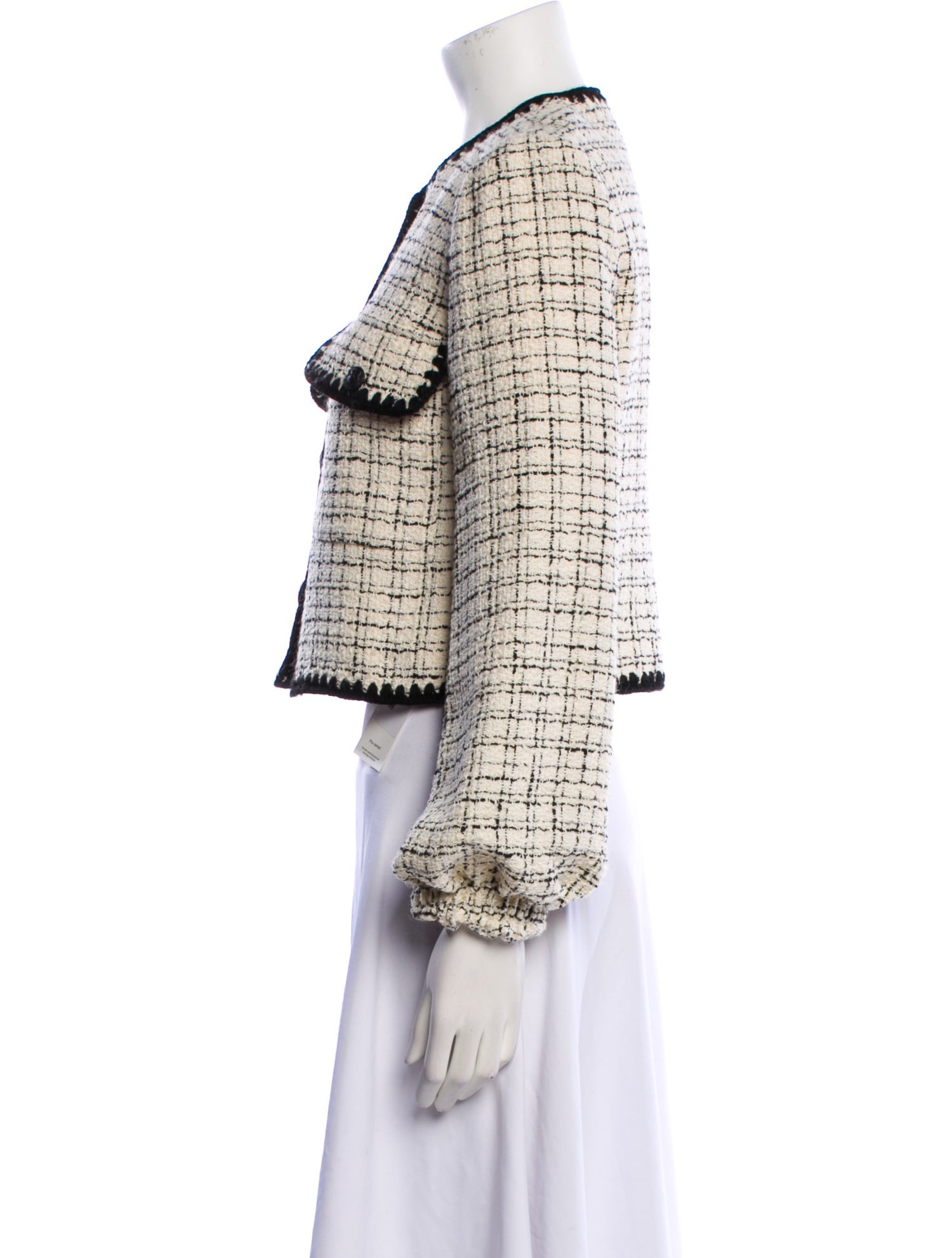 Veronica Beard Tweed Pattern Evening Jacket