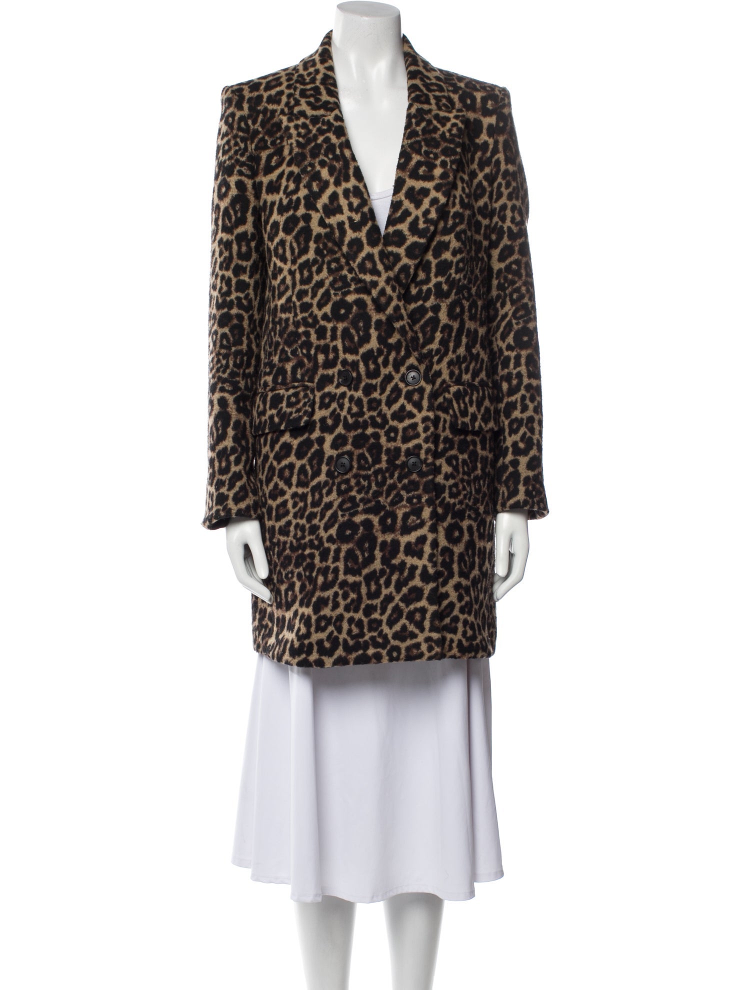 Veronica Beard Animal Print Coat