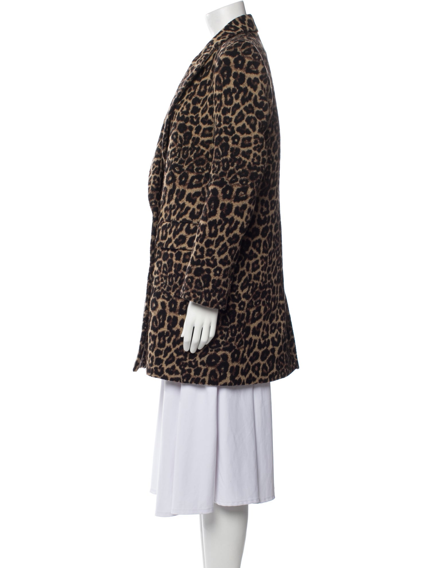 Veronica Beard Animal Print Coat