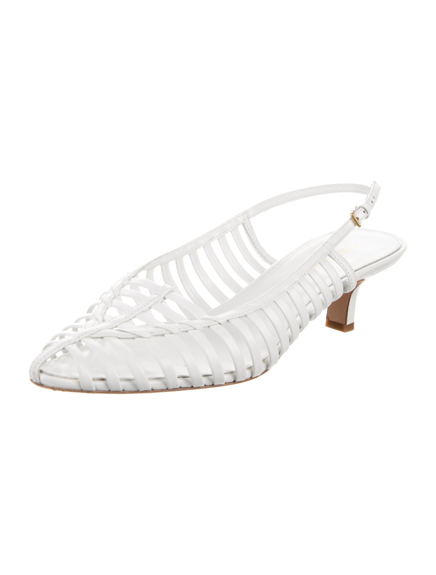 Veronica Beard Leather Slingback Sandals