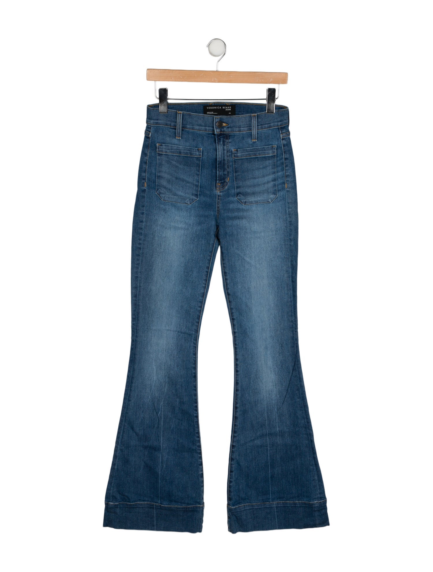 Veronica Beard High-Rise Wide Leg Jeans