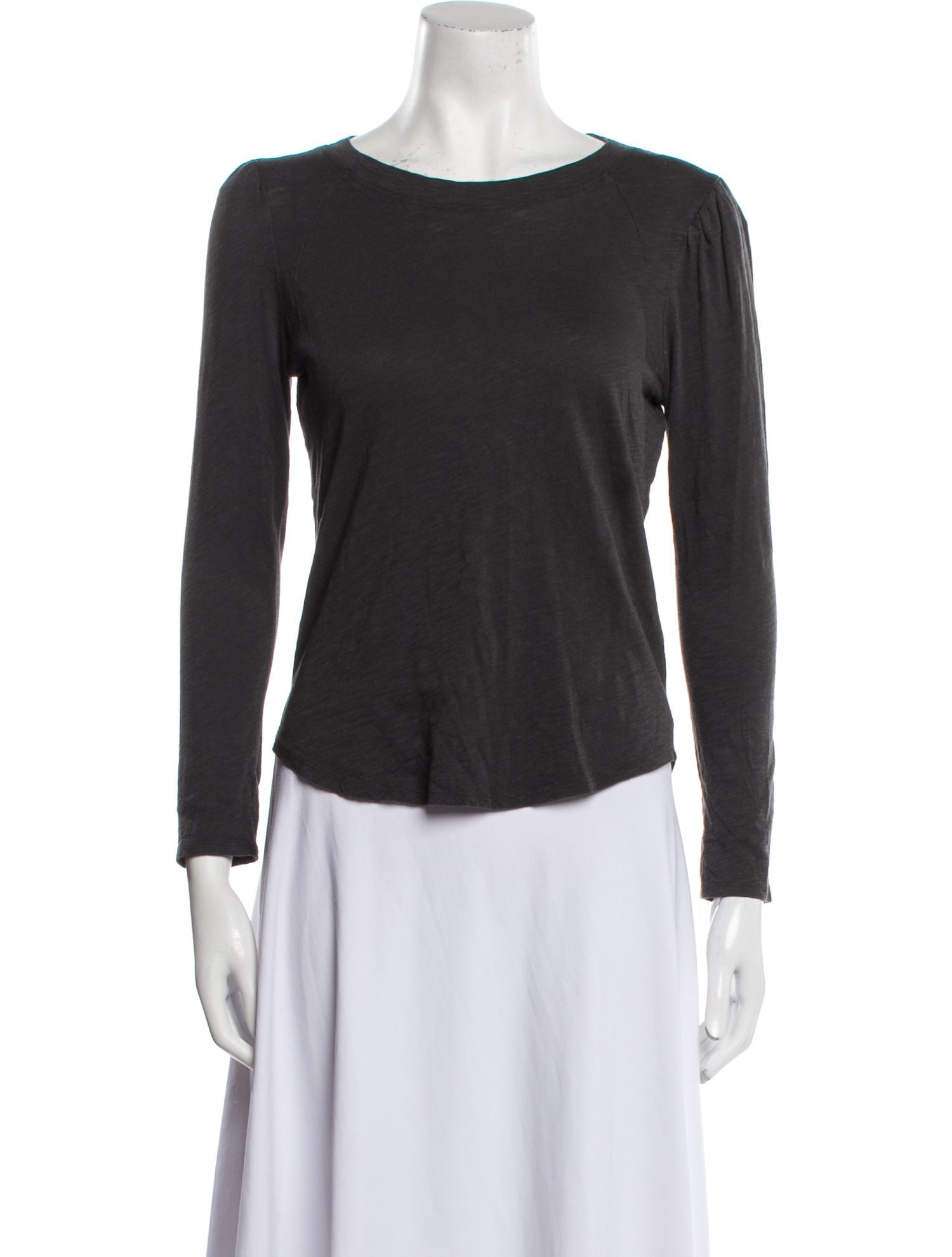 Veronica Beard Bateau Neckline Long Sleeve T-Shirt