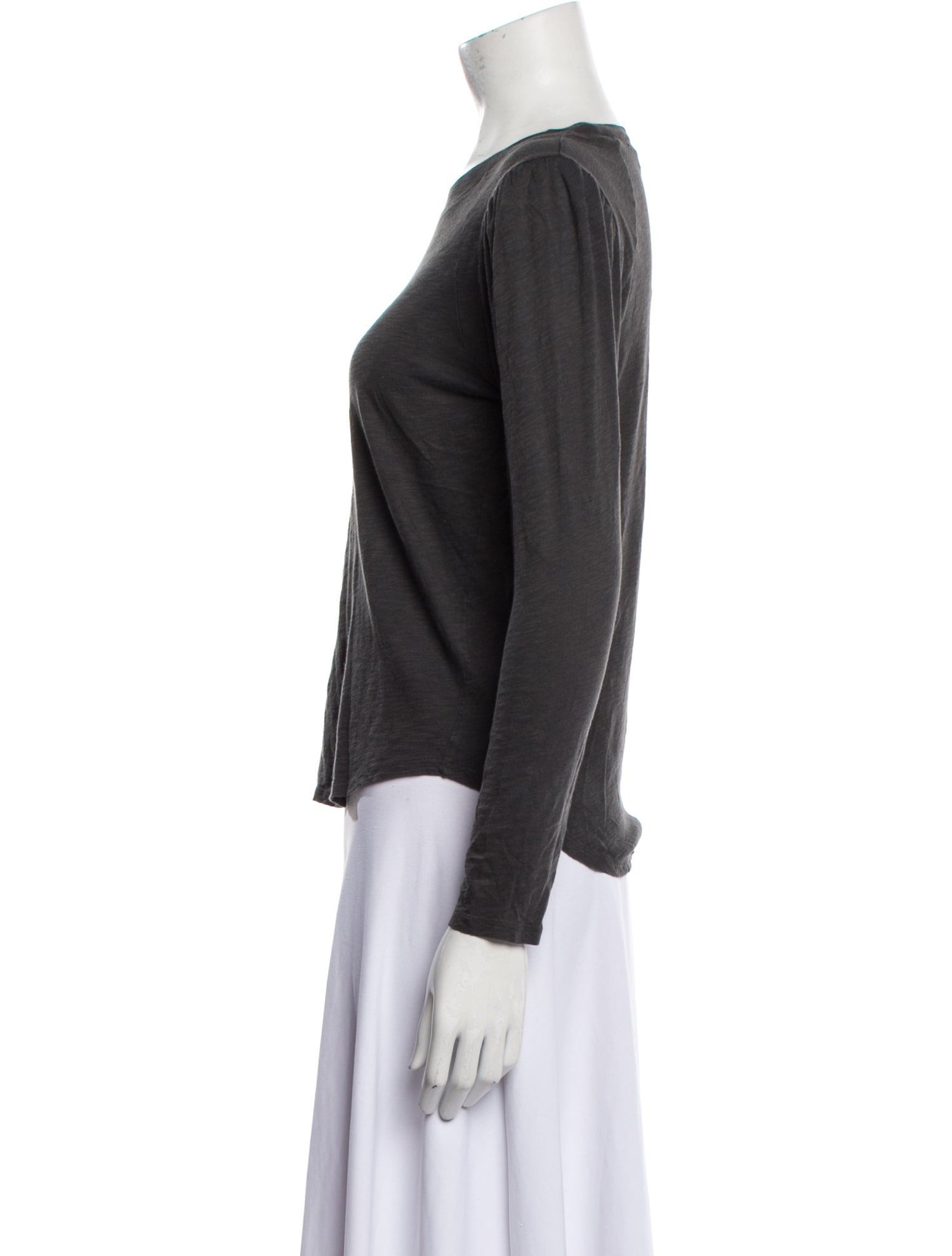 Veronica Beard Bateau Neckline Long Sleeve T-Shirt