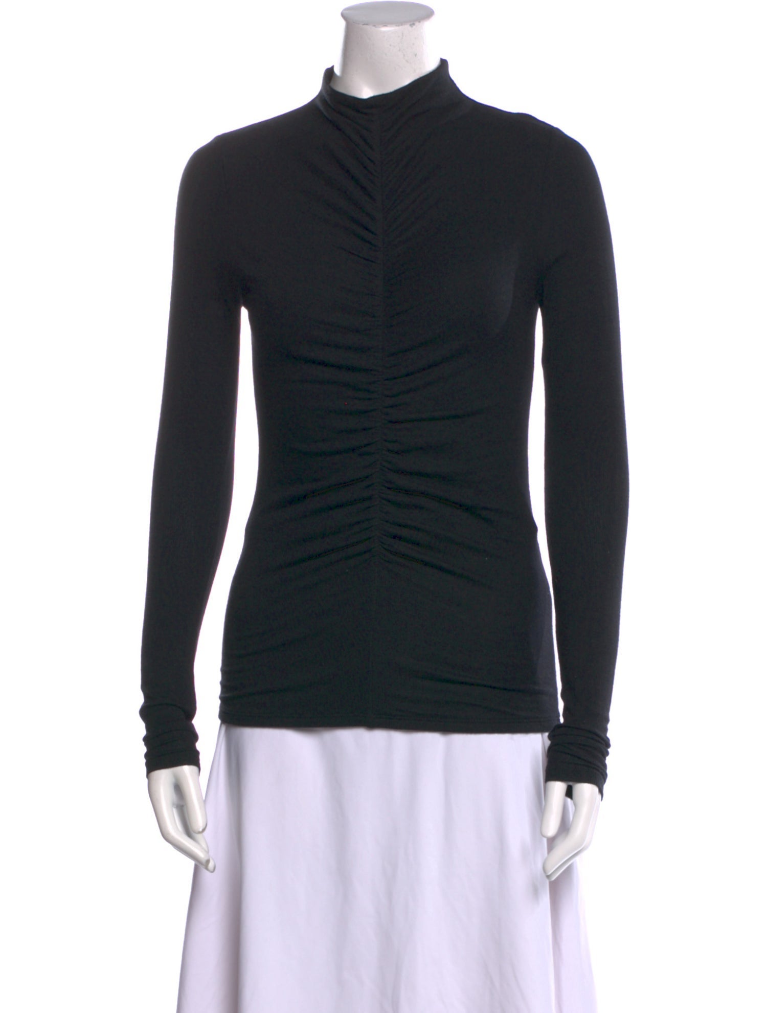 Veronica Beard Mock Neck Long Sleeve Top
