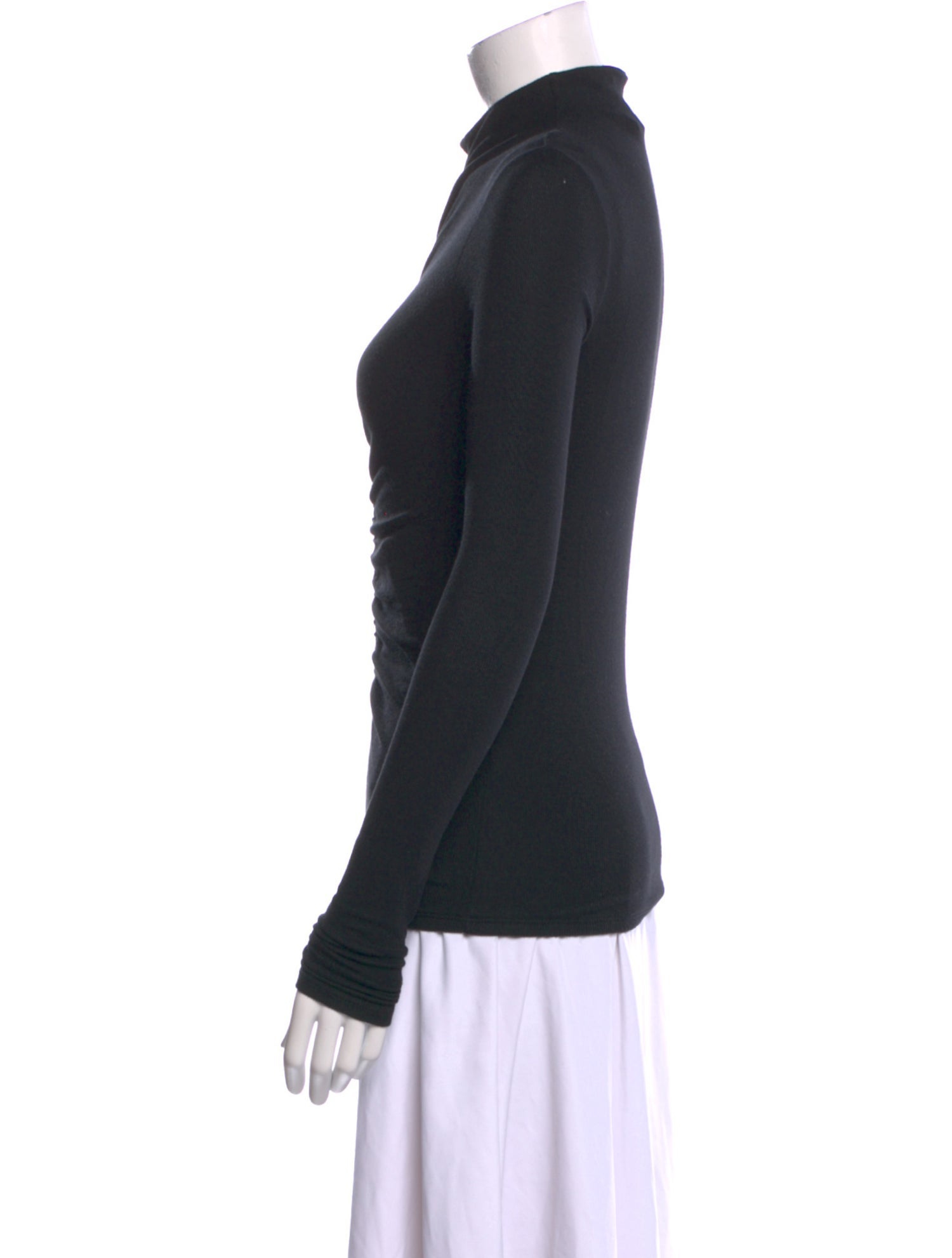 Veronica Beard Mock Neck Long Sleeve Top
