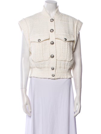 Veronica Beard Tweed Pattern Vest