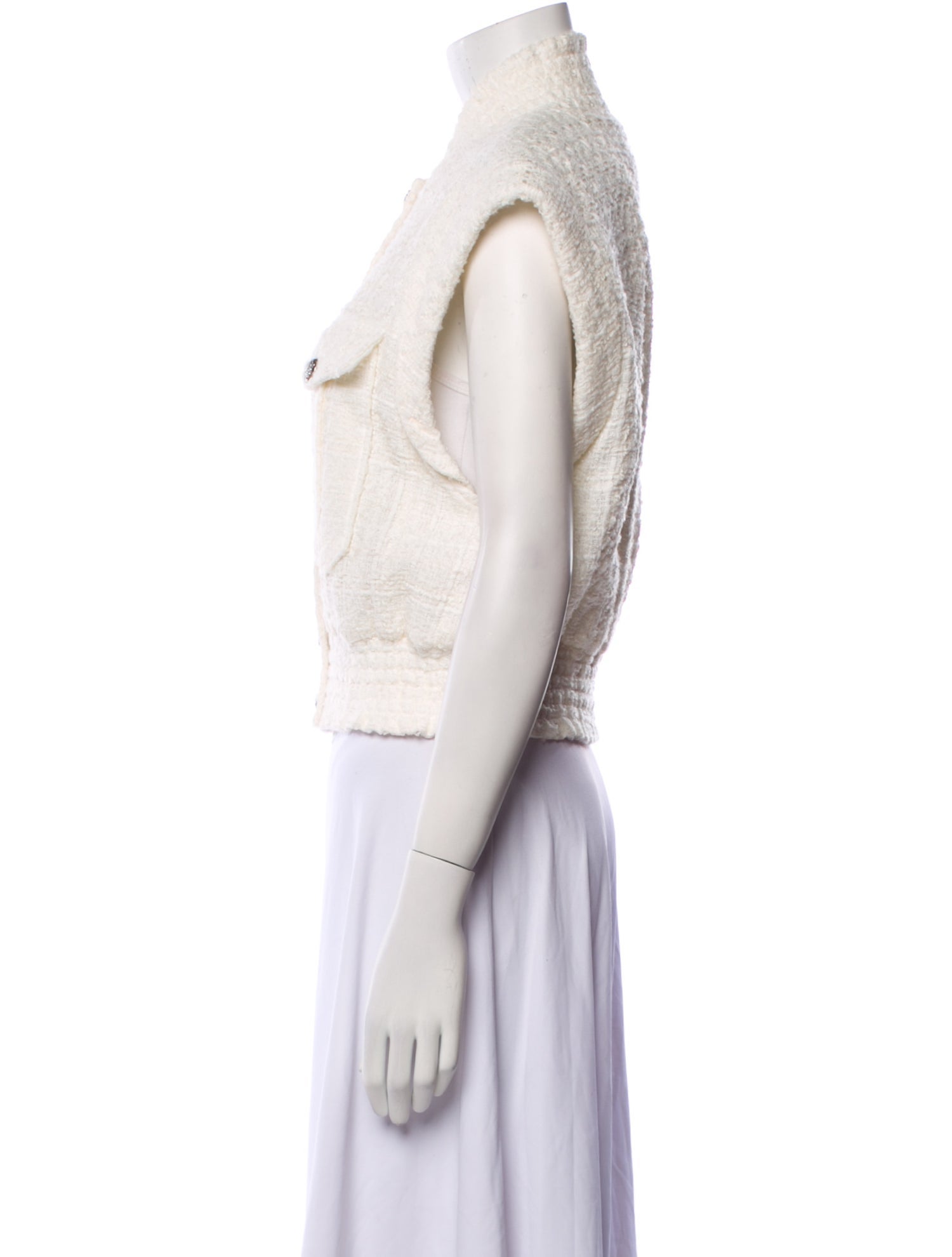 Veronica Beard Tweed Pattern Vest