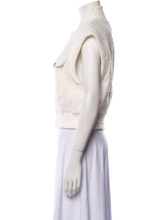 Veronica Beard Tweed Pattern Vest