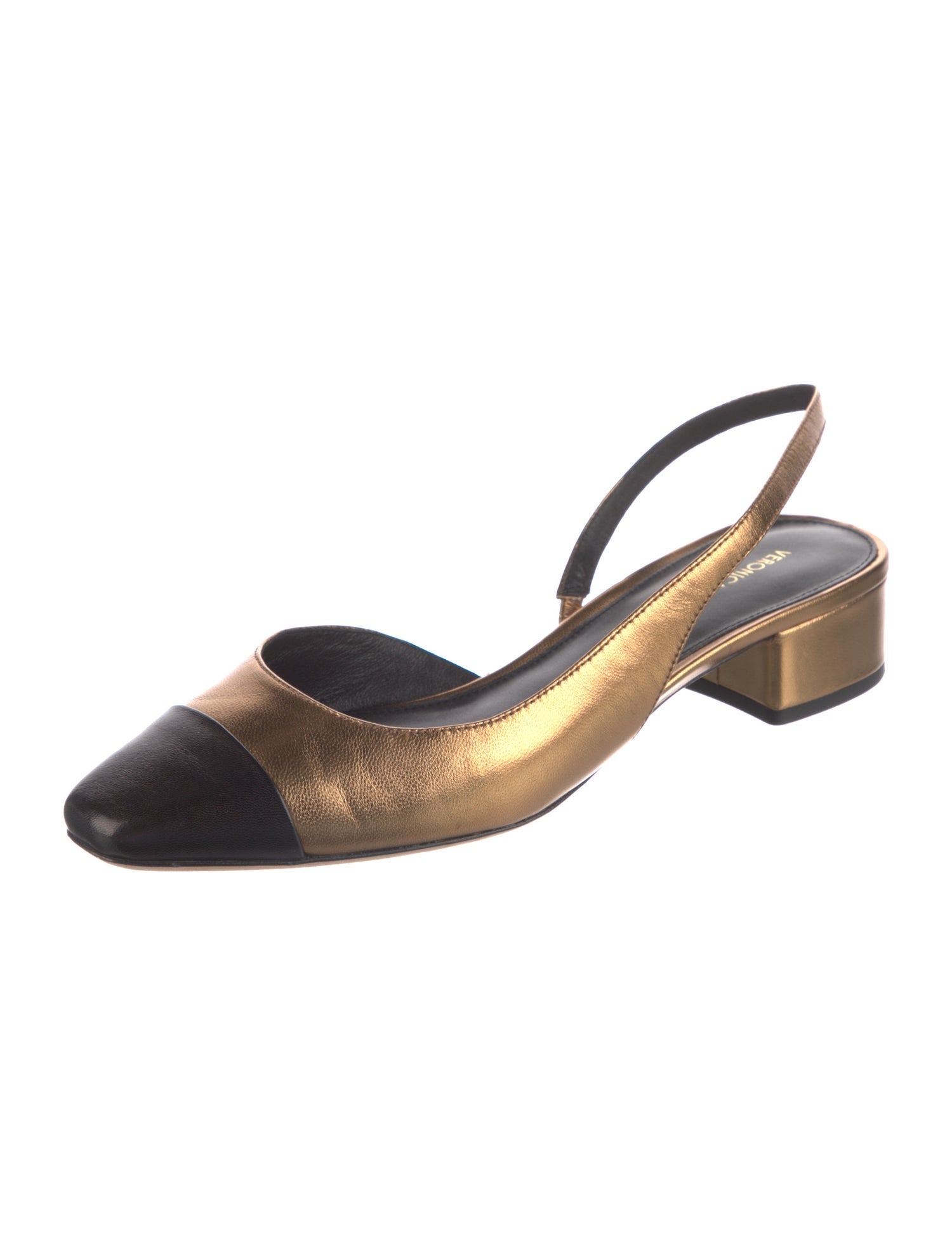Veronica Beard Leather Slingback Flats