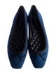 Veronica Beard Denim Bow Accents Ballet Flats