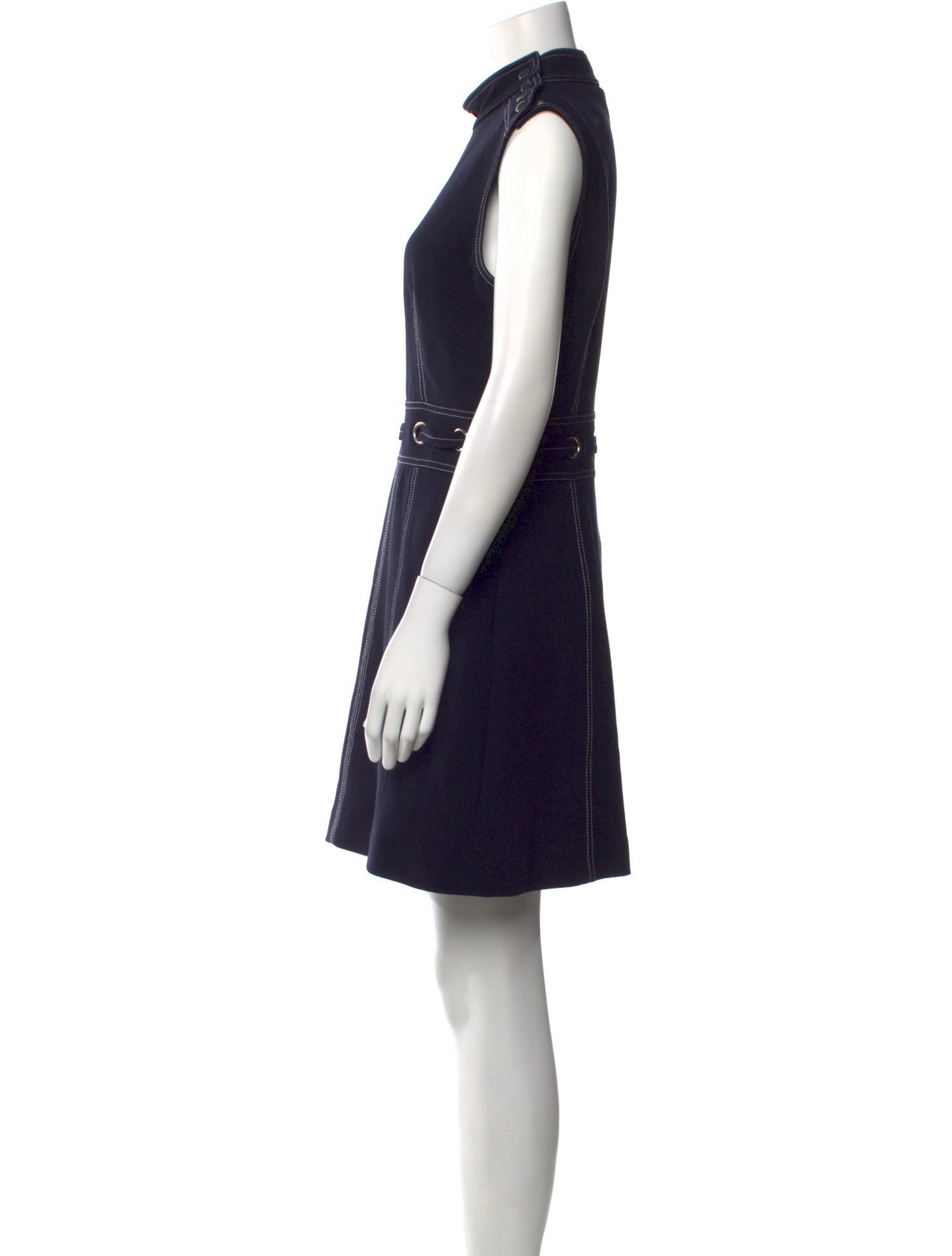 Veronica Beard Mock Neck Mini Dress