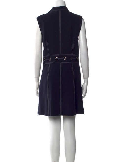 Veronica Beard Mock Neck Mini Dress