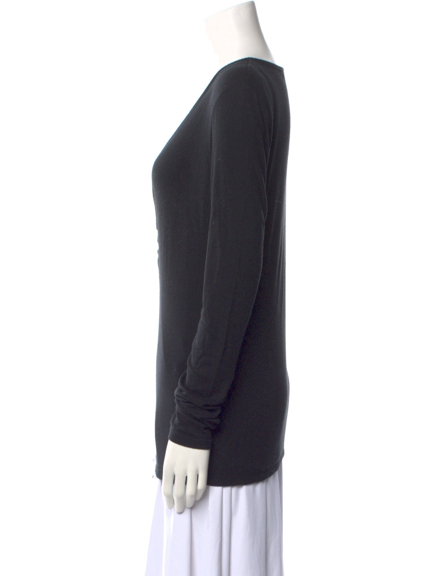 Veronica Beard V-Neck Long Sleeve Top