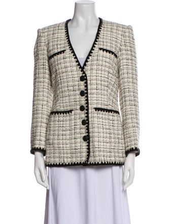 Veronica Beard Tweed Pattern Blazer