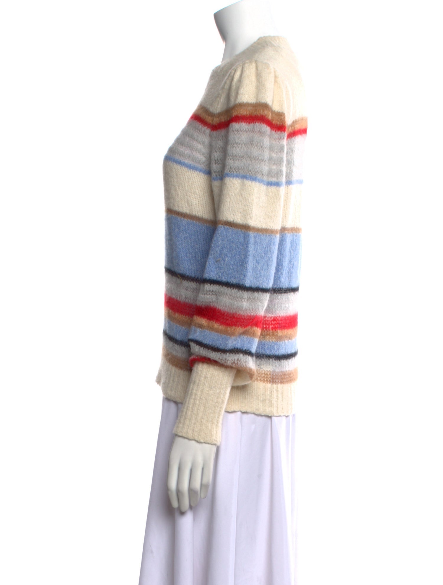 Veronica Beard Striped Crew Neck Sweater