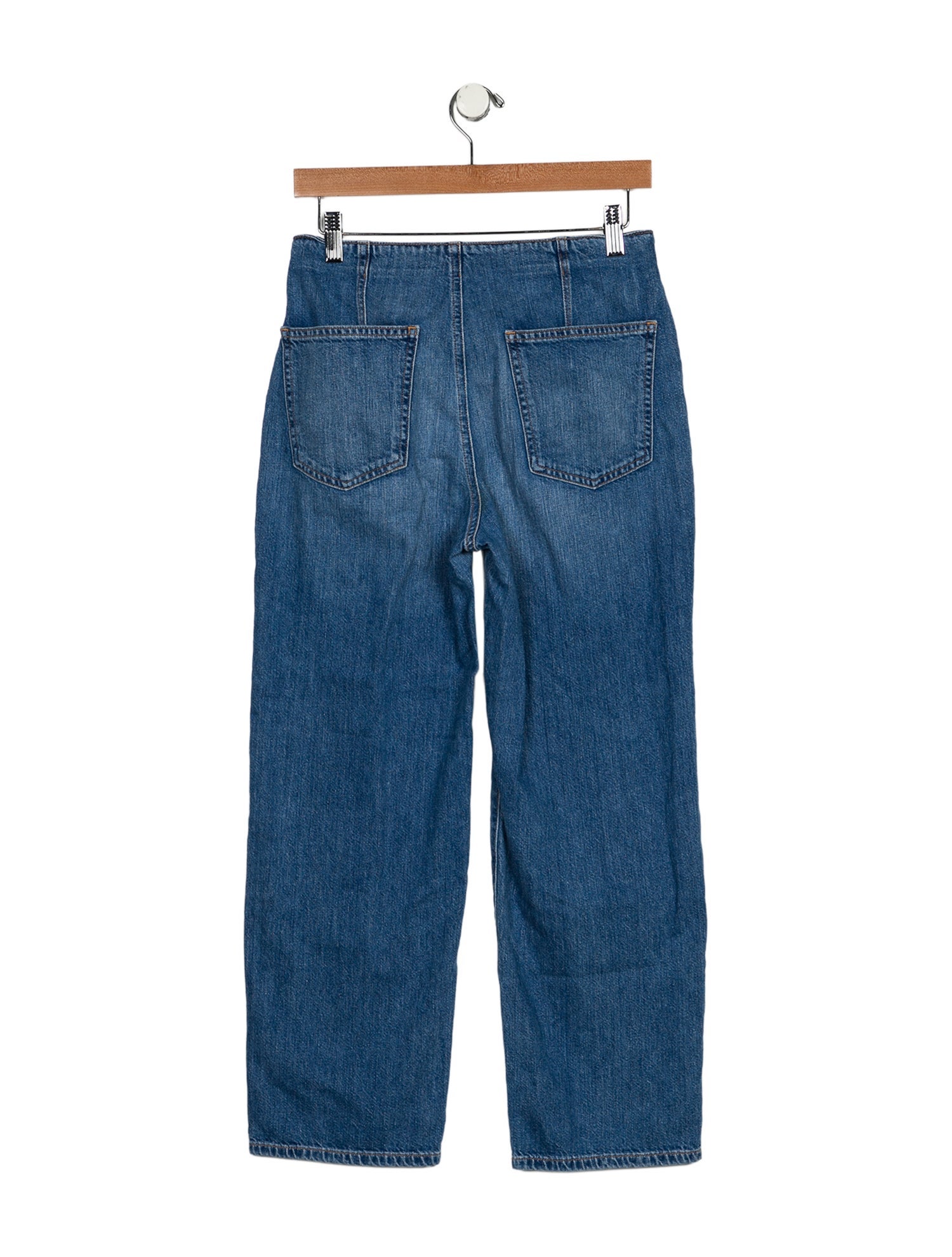 Veronica Beard Mid-Rise Straight Leg Jeans