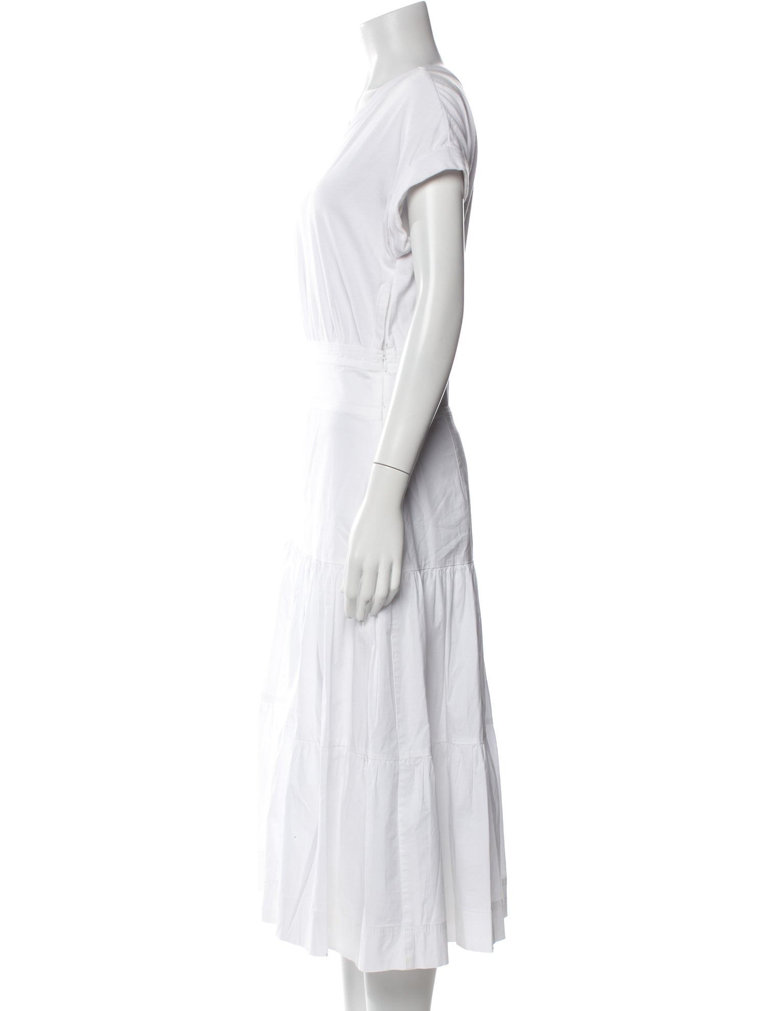 Veronica Beard Scoop Neck Midi Length Dress