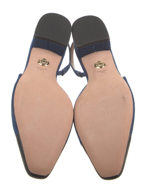 Veronica Beard Denim Slingback Flats