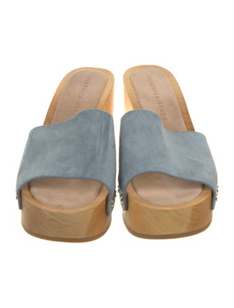 Veronica Beard Suede Studded Accents Slides