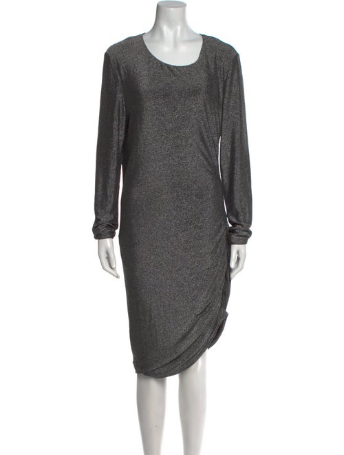 Veronica Beard Scoop Neck Midi Length Dress