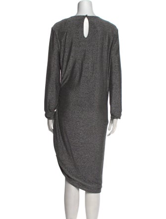 Veronica Beard Scoop Neck Midi Length Dress