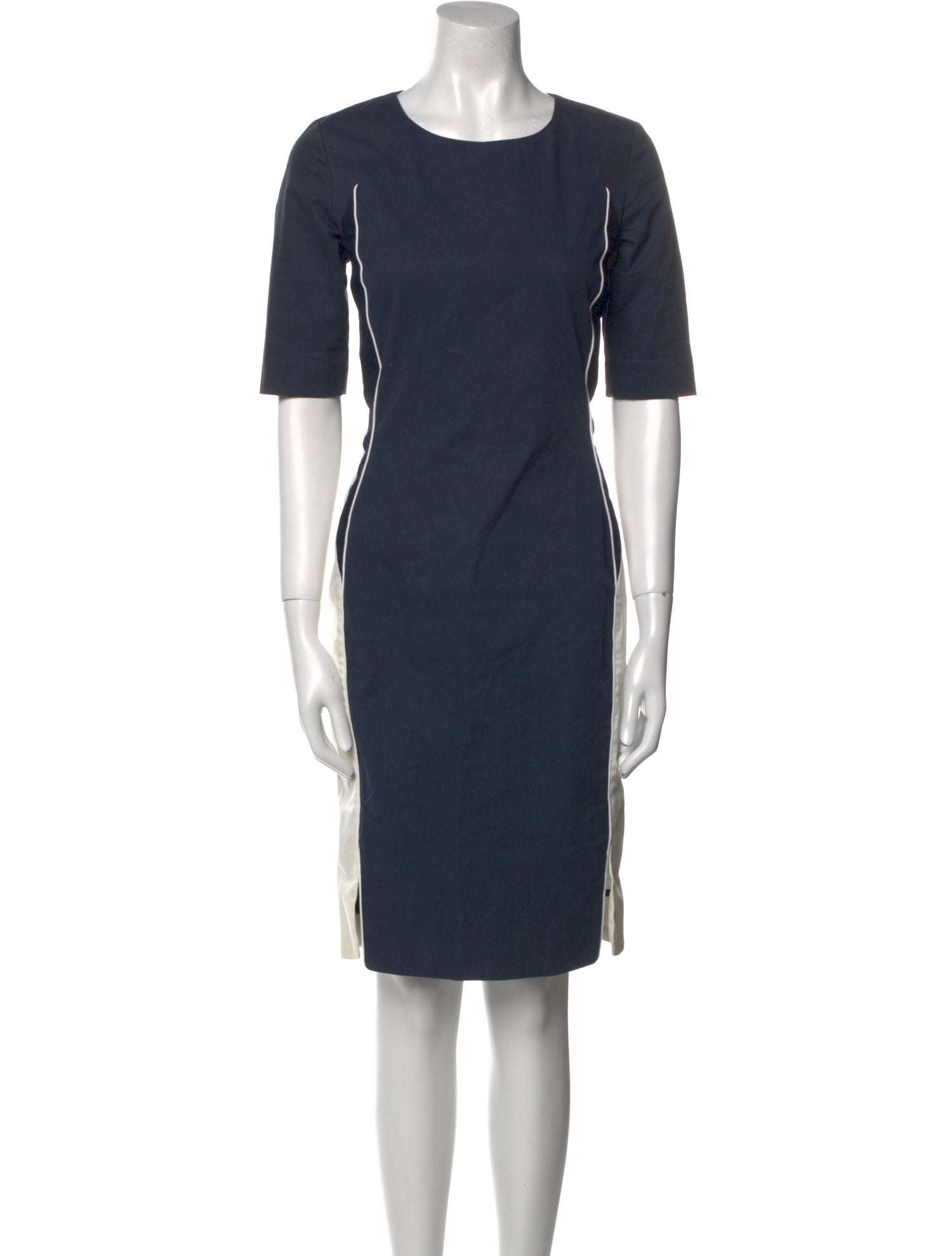 Veronica Beard Crew Neck Knee-Length Dress