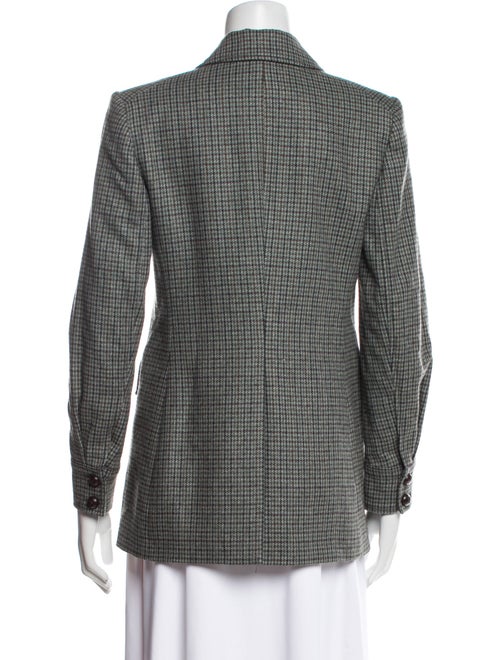 Veronica Beard Wool Houndstooth Print Blazer