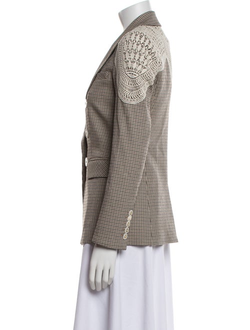 Veronica Beard Plaid Print Blazer