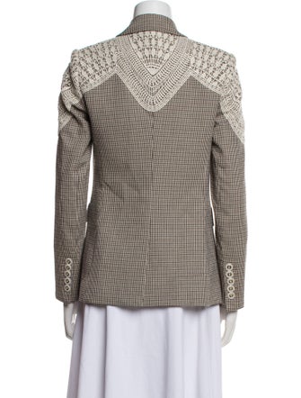 Veronica Beard Plaid Print Blazer