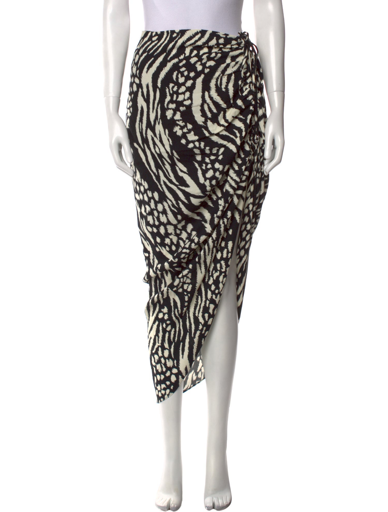 Veronica Beard Animal Print Midi Length Skirt