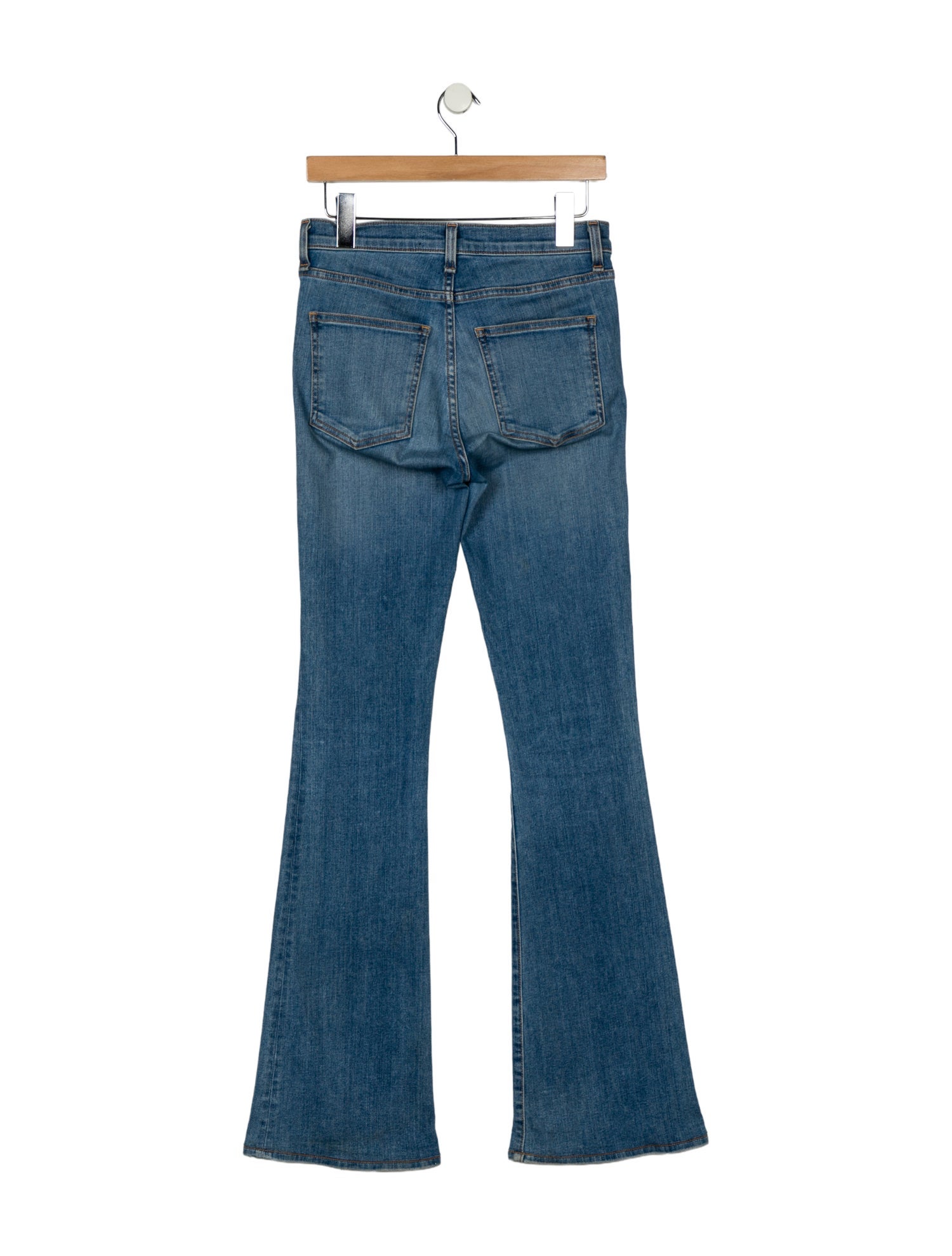 Veronica Beard Mid-Rise Wide Leg Jeans