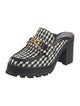 Veronica Beard Houndstooth Print Mules