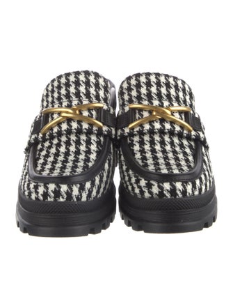 Veronica Beard Houndstooth Print Mules
