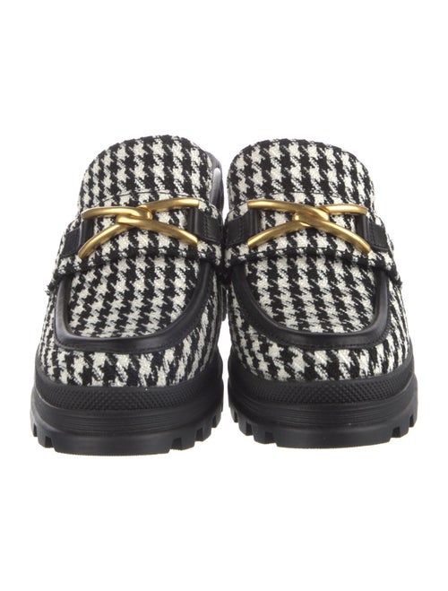 Veronica Beard Houndstooth Print Mules