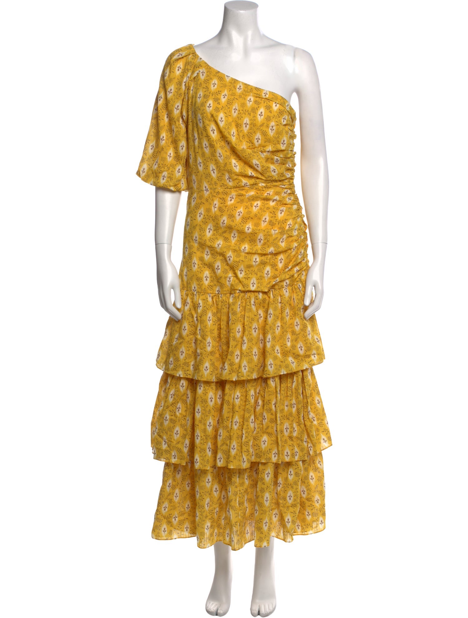 Veronica Beard Floral Print Long Dress