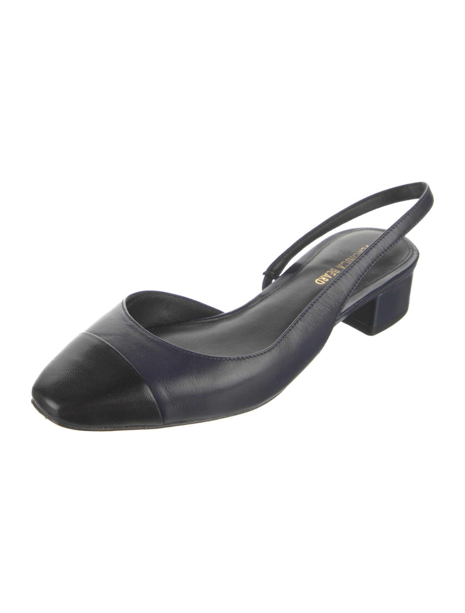 Veronica Beard Leather Slingback Flats