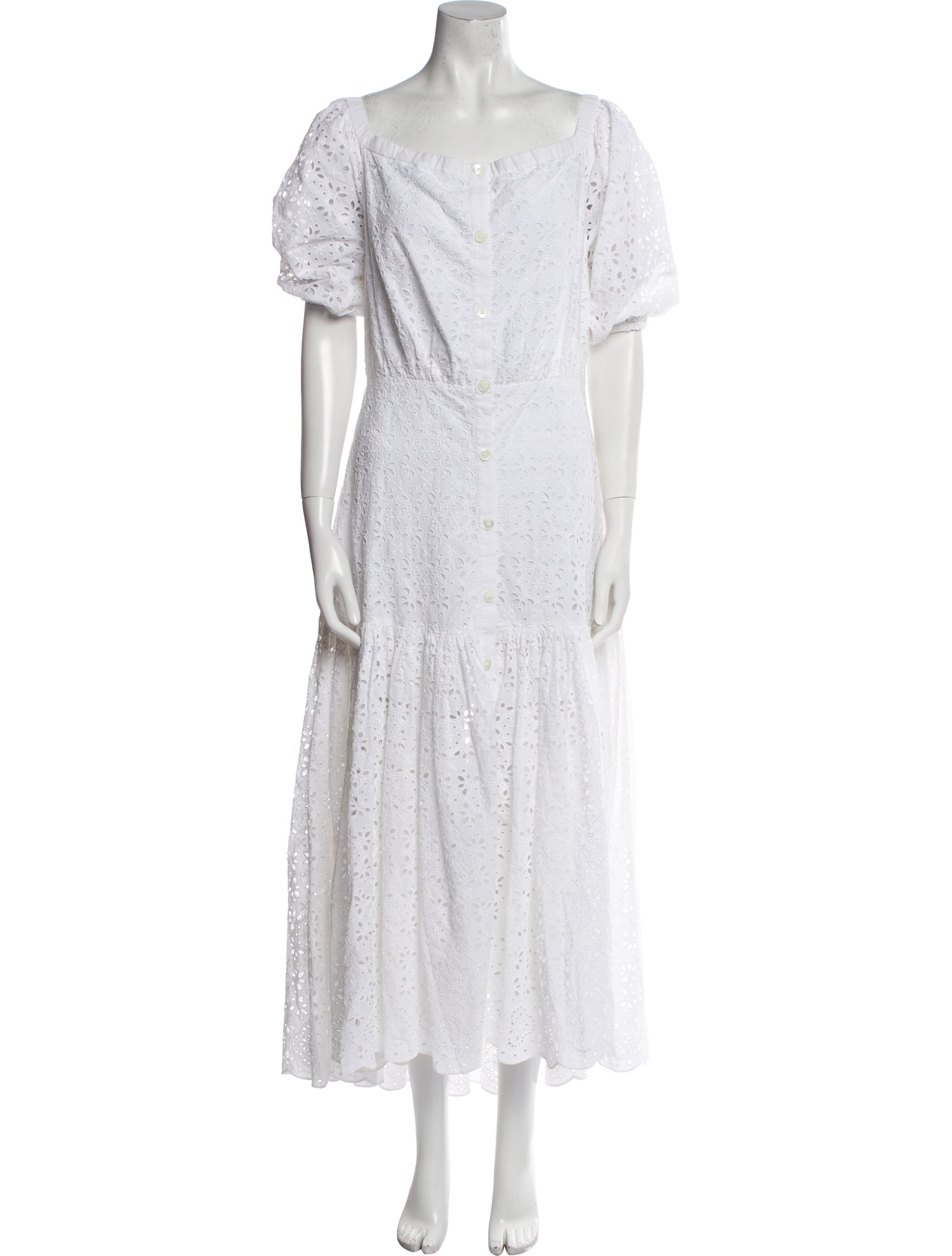 Veronica Beard Square Neckline Long Dress