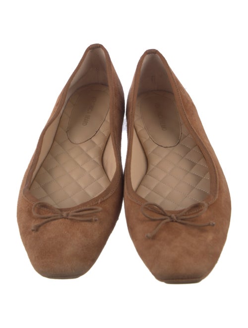 Veronica Beard Suede Bow Accents Ballet Flats