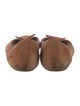 Veronica Beard Suede Bow Accents Ballet Flats
