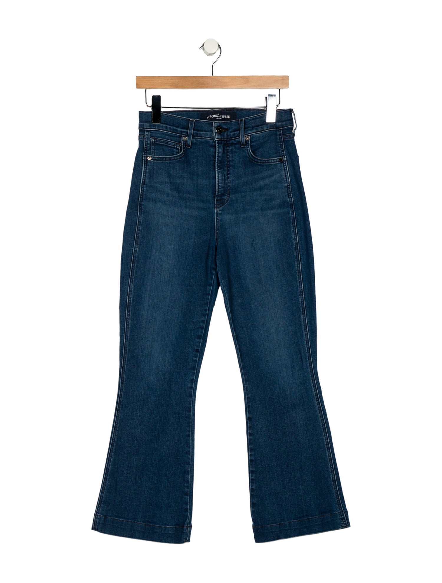 Veronica Beard High-Rise Wide Leg Jeans