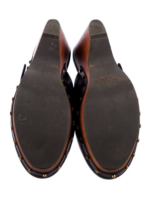 Veronica Beard Leather Studded Accents Mules