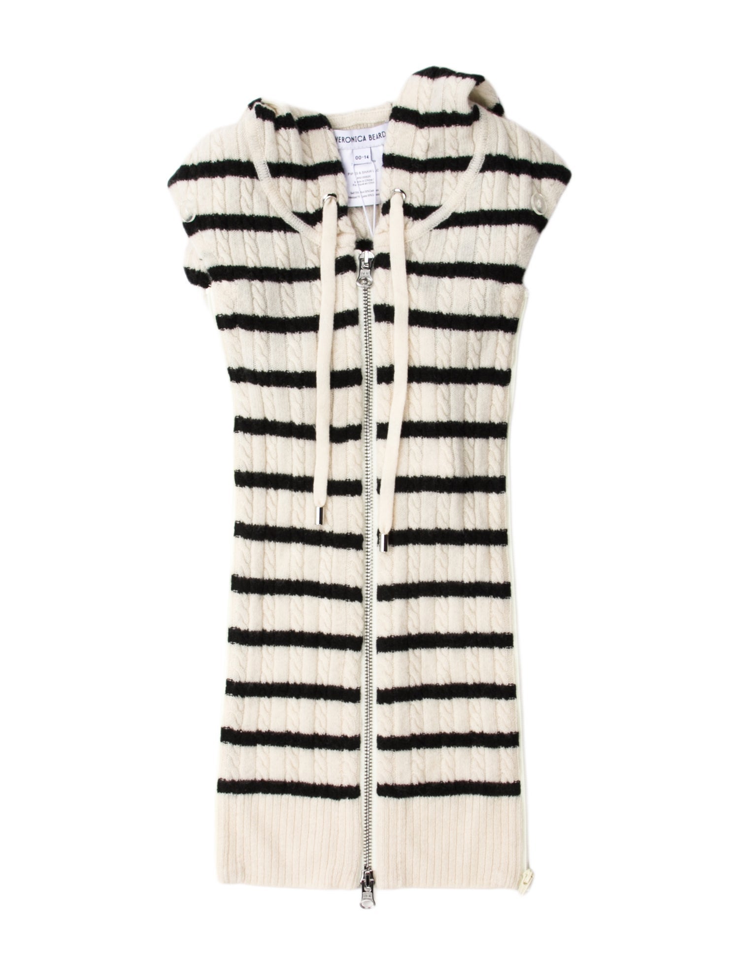 Veronica Beard white pattern print dickey w/Tags