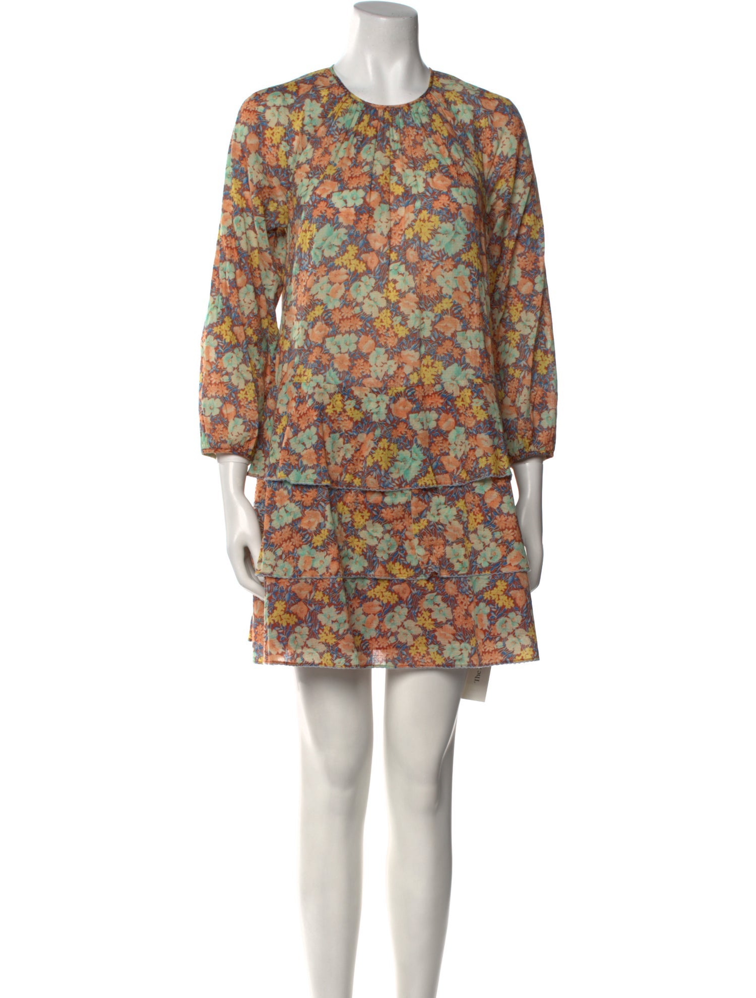 Veronica Beard Floral Print Mini Dress